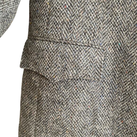 Vintage 60s Levi’s Gray Wool Tweed Single Breasted Western Formal Blazer Sz 46R - Picture 9 of 16